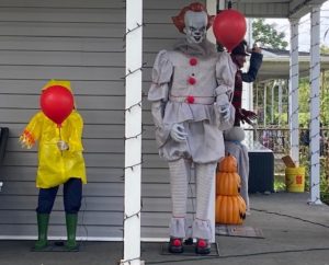 Halloween decorations from the movie It